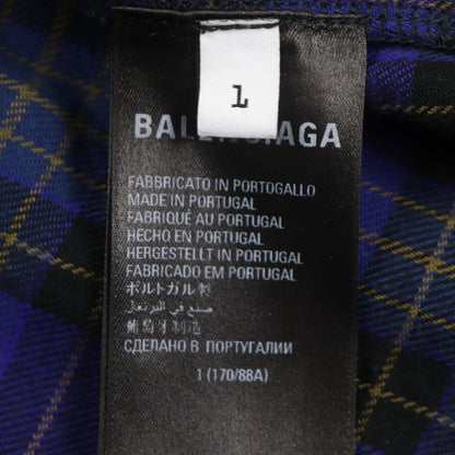 バレンシアガ チェック Tシャツ L