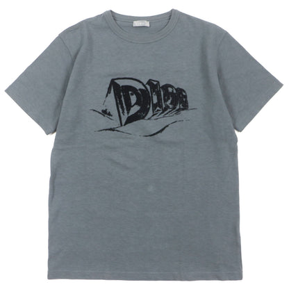ディオール スラブ コットン ジャージー Tシャツ グレー S