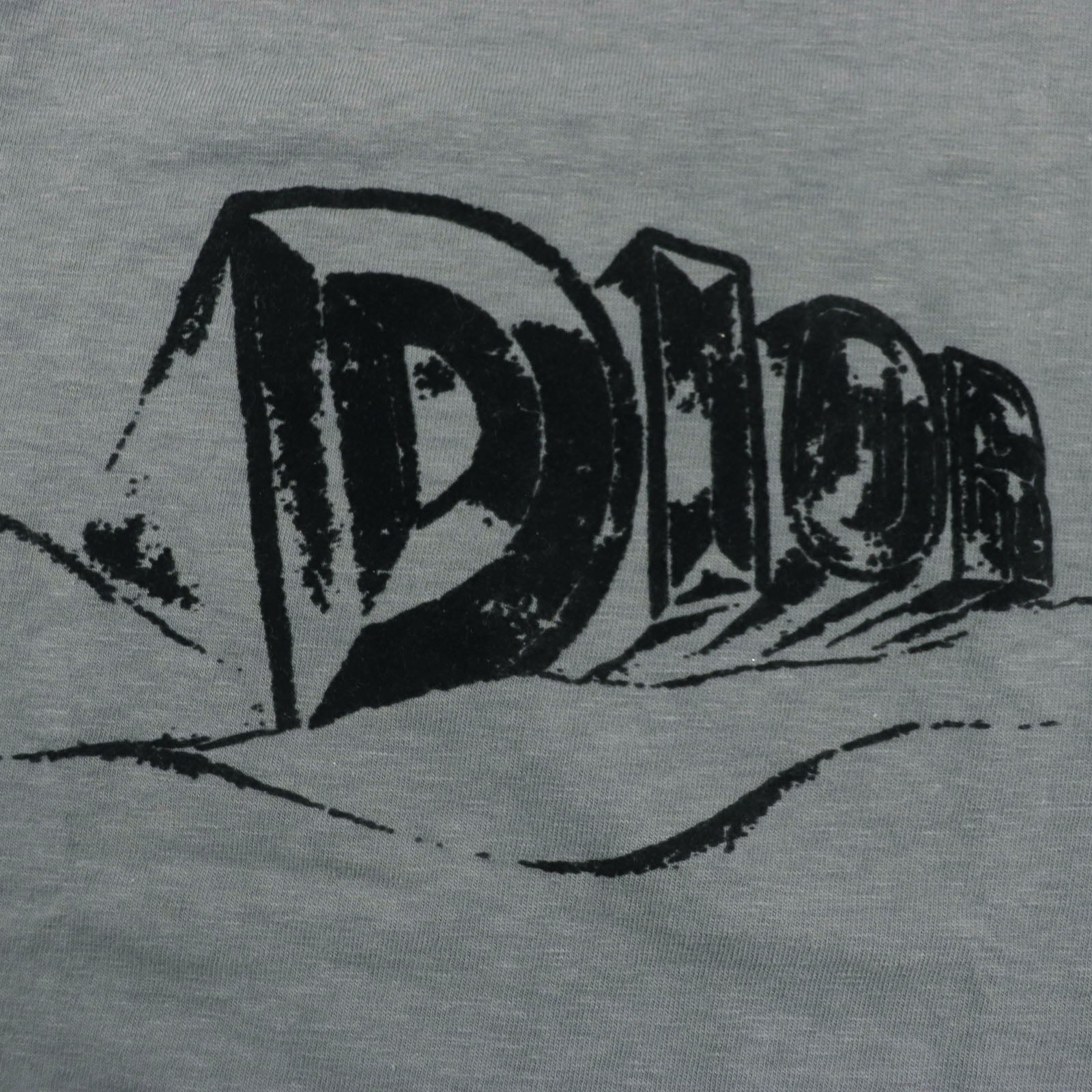 ディオール スラブ コットン ジャージー Tシャツ グレー S