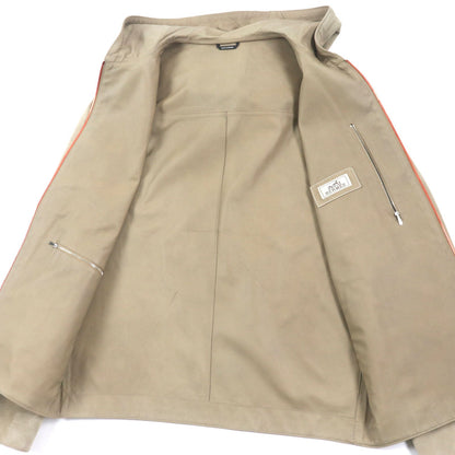 エルメス トナカイ レザー ジップアップ フーディ ジャケット