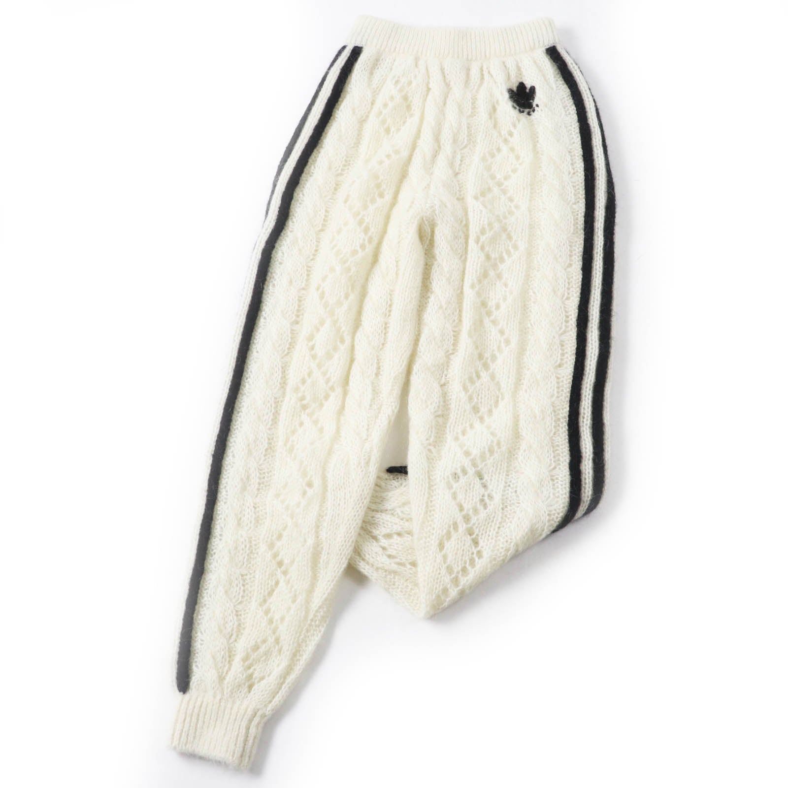 グッチ×adidas モヘア ナイロン ニット パンツ