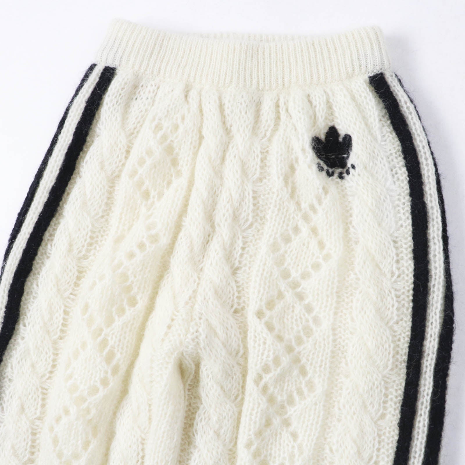 グッチ×adidas モヘア ナイロン ニット パンツ