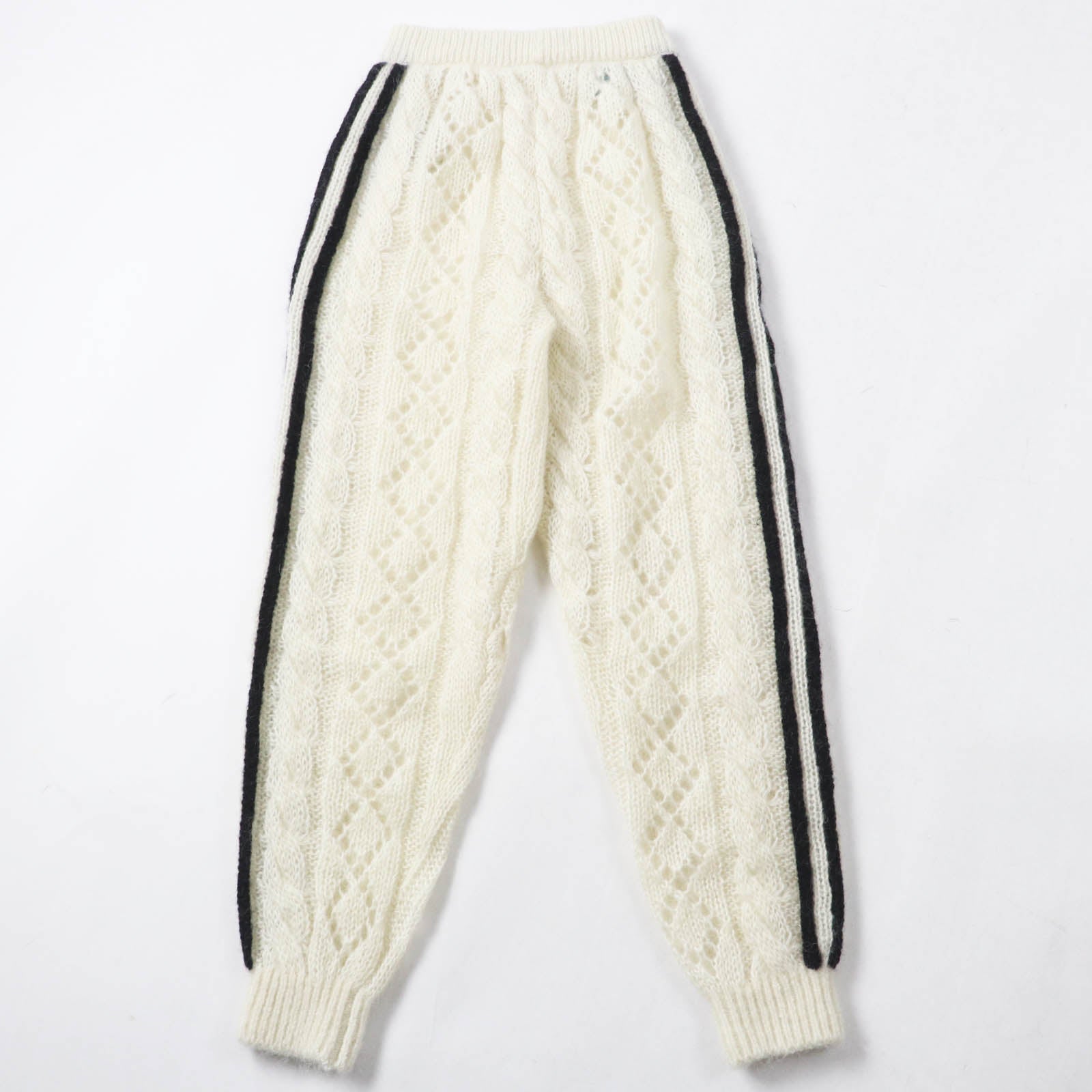 グッチ×adidas モヘア ナイロン ニット パンツ