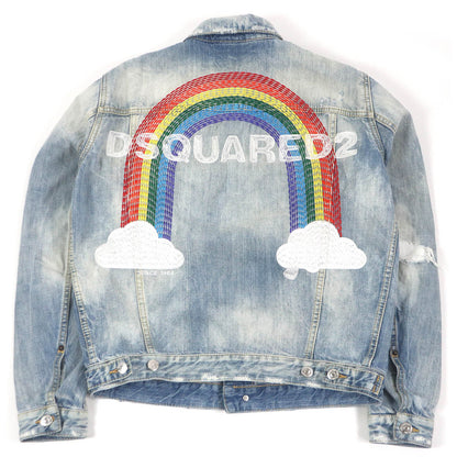 Dsquared2 Dan ジーン ジャケット インディゴ ブルー