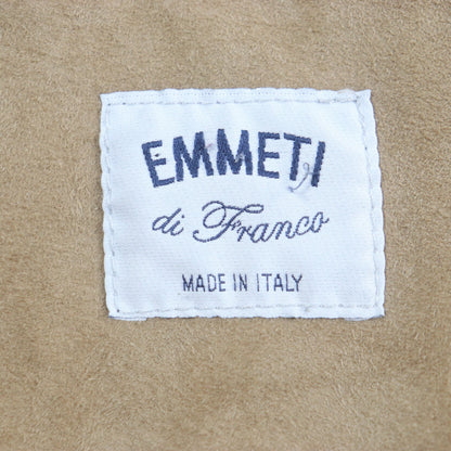 EMMETI ラム レザー ムートン コート ブラウン
