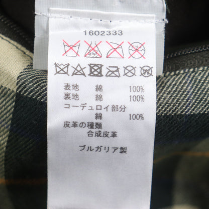 Barbour チェック オイルド コート