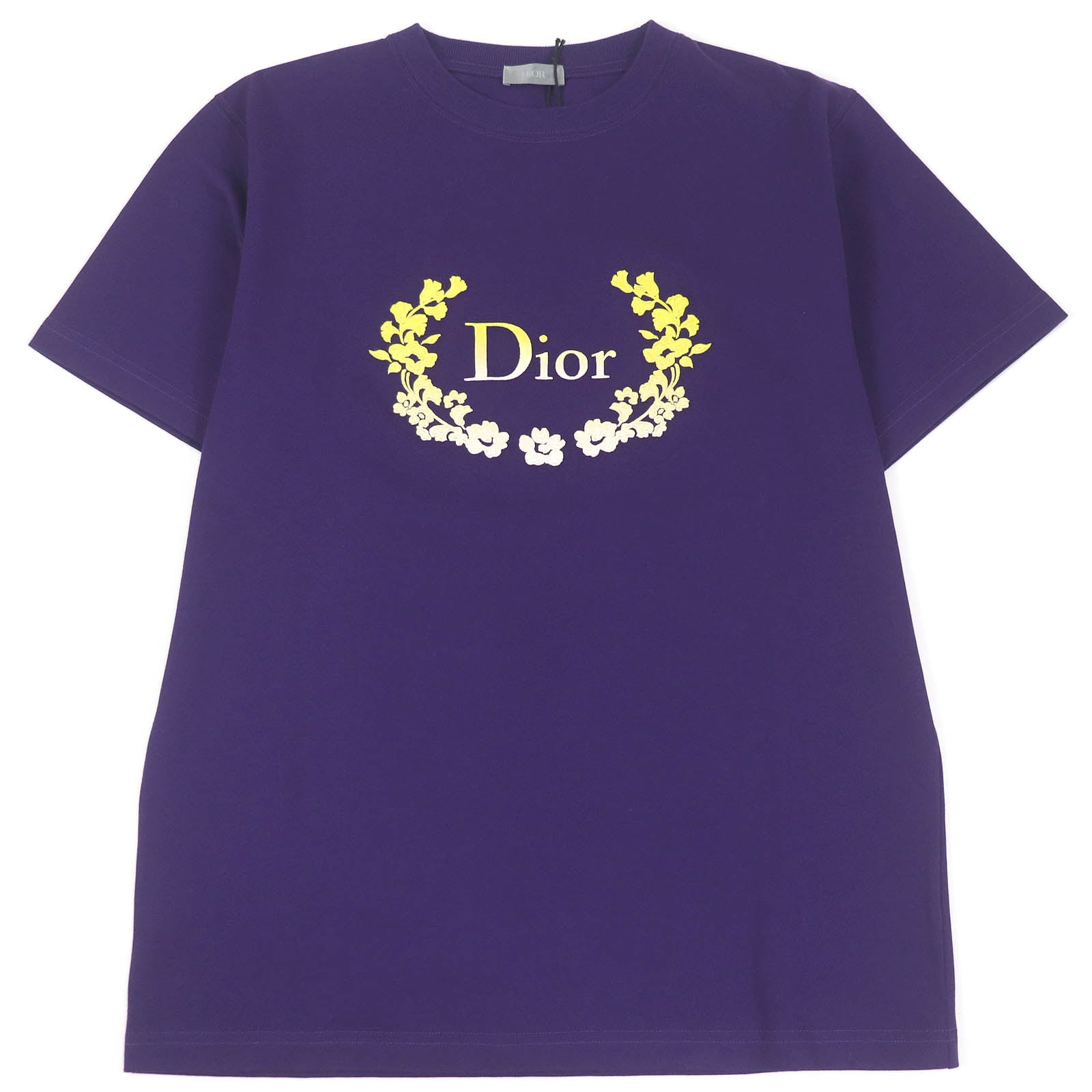 ディオール ロゴ Tシャツ パープル M