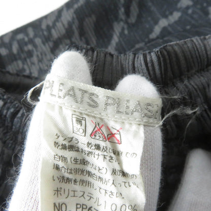 PLEATS PLEASE 浮世絵 プリント ロング スカート