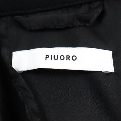 PIUORO PR01J01 メンズ ブラック テーラード ジャケット