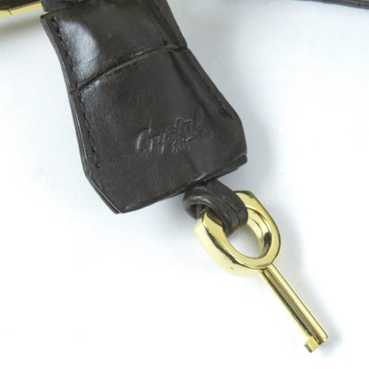 クロコダイル レザー 2WAY ハンドバッグ ショルダーバッグ
