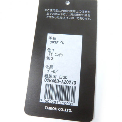 クロコダイル レザー 2WAY ハンドバッグ ショルダーバッグ