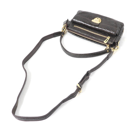 クロコダイル レザー 2WAY ハンドバッグ ショルダーバッグ
