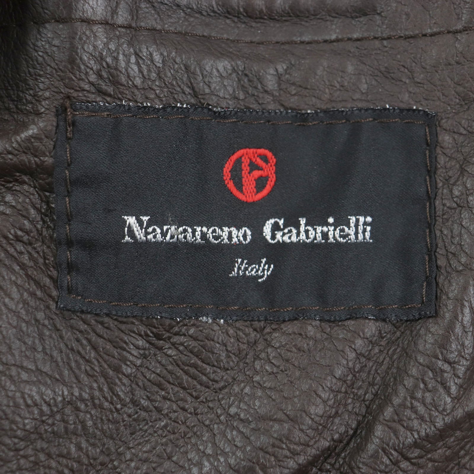 Nazareno Gabrielli シアリング コート ダーク ブラウン