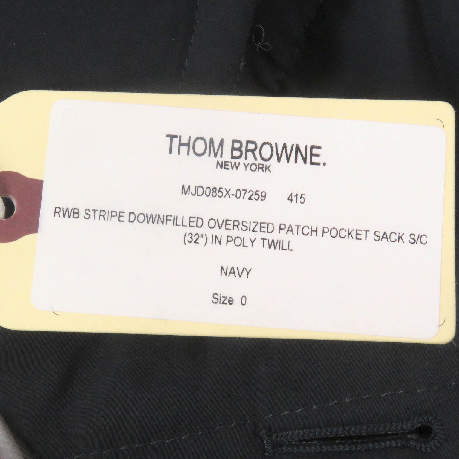 Thom Browne MJD085X ポリエステル ダウン ジャケット