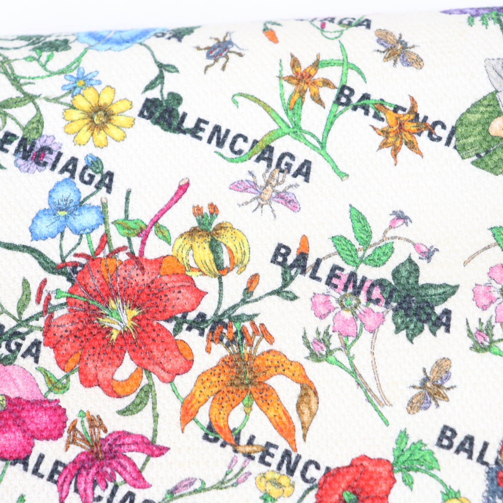 グッチ×Balenciaga フローラル レザー 長財布