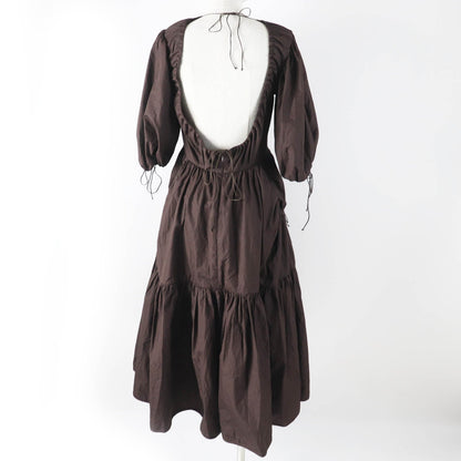 Cecilie Bahnsen パフスリーブ コットン ドレス