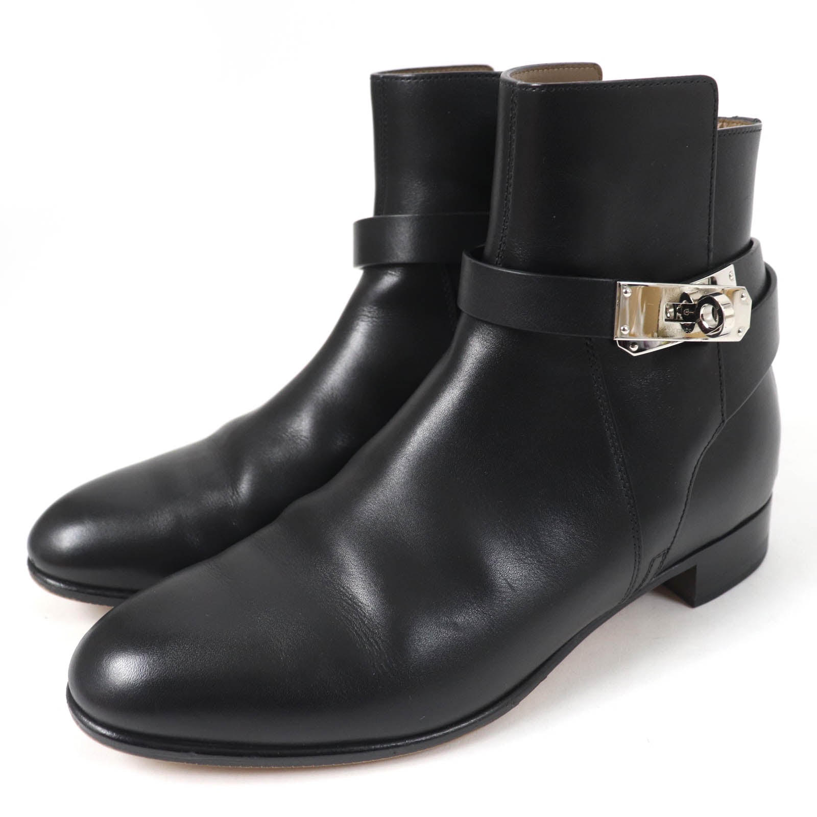 エルメス ケリー バックル レザー ブーツ