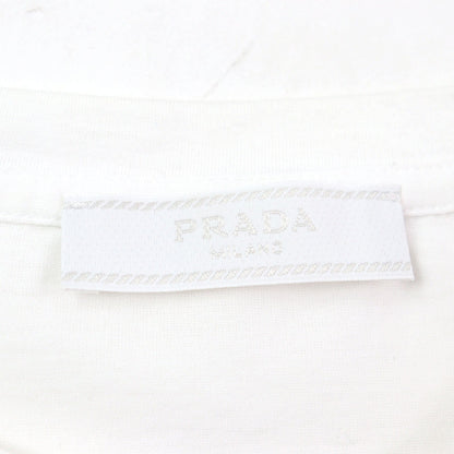 プラダ 刺繍ロゴ コットン Tシャツ