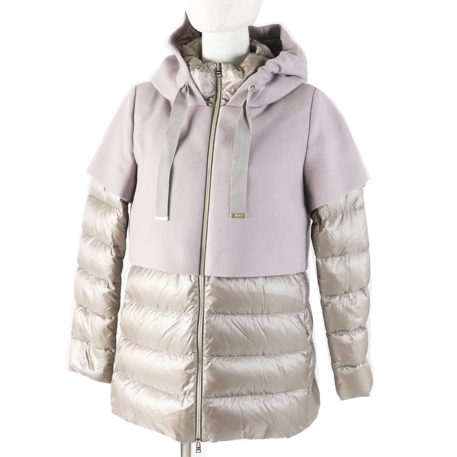 Herno PI0983D ウール ナイロン ダウン コート