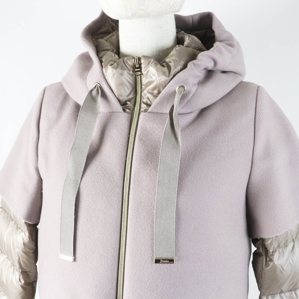 Herno PI0983D ウール ナイロン ダウン コート