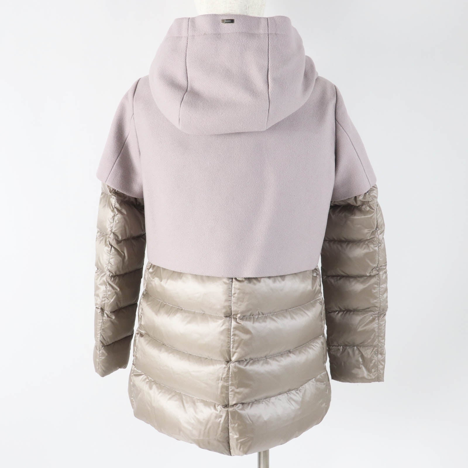 Herno PI0983D ウール ナイロン ダウン コート