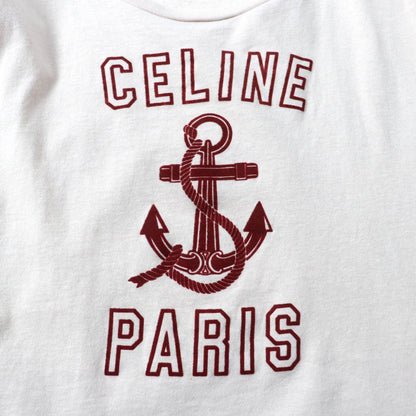 セリーヌ アンカー ロゴ コットン Tシャツ