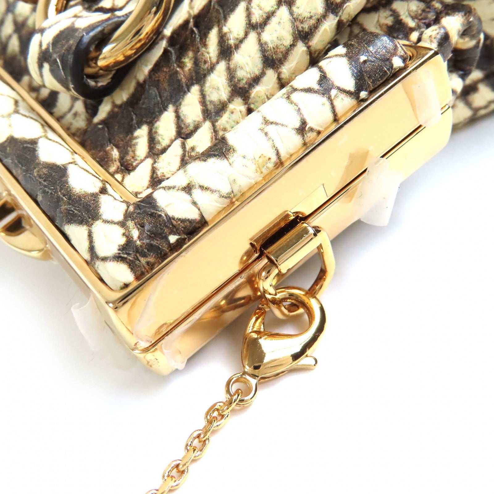 フェンディ FENDI FIRST ナノ パイソン チェーン ポーチ