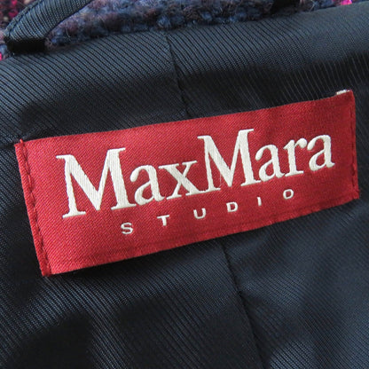 マックスマーラ Studio チェック ツイード コート