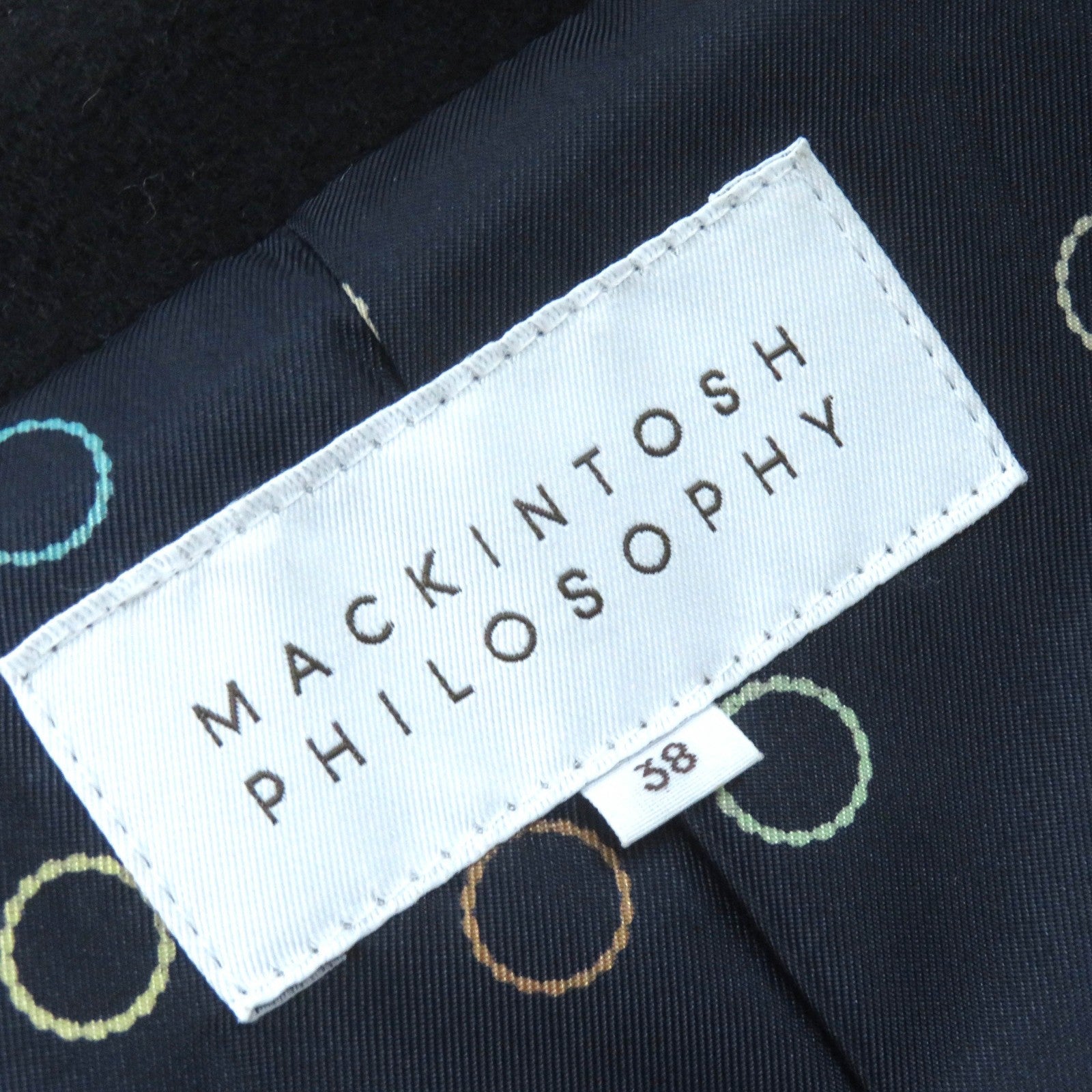 MACKINTOSH PHILOSOPHY ウール ラビット ファー コート