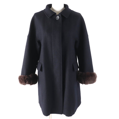 MACKINTOSH PHILOSOPHY ウール ラビット ファー コート