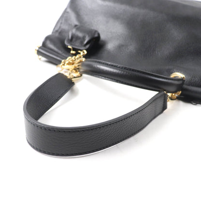 ドルチェ＆ガッバーナ シシリー レザー 2WAY ハンドバッグ
