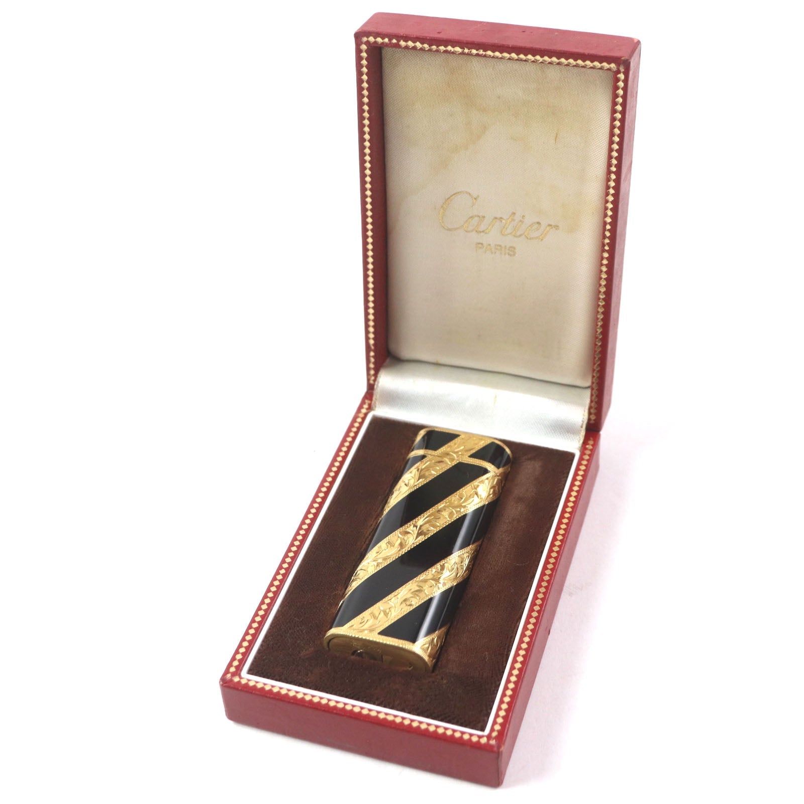 カルティエ ロイキング オーバル アウター ジャケット レジメンタル ストライプ パターン ライター