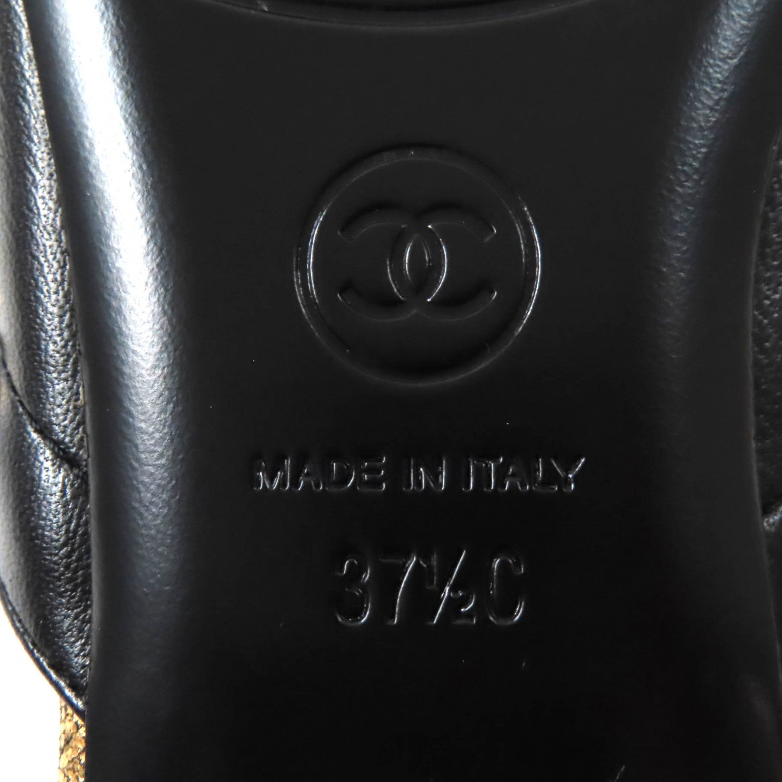 シャネル 19A G34926 ココ マーク レザー ミュール