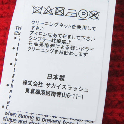 Sacai ウール ポリエステル 長袖 ニット ブラウス