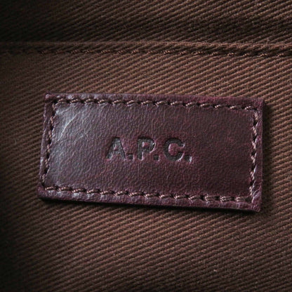 A.P.C. キルティング レザー ショルダー バッグ
