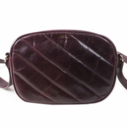 A.P.C. キルティング レザー ショルダー バッグ