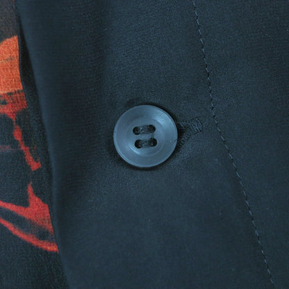 Yohji Yamamoto POUR HOMME シルク プリント シャツ