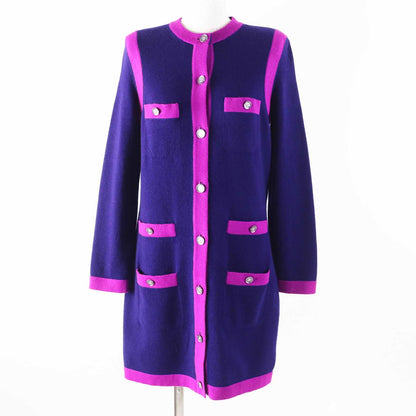 シャネル 23AW P75656 カシミア ロング ニット カーディガン