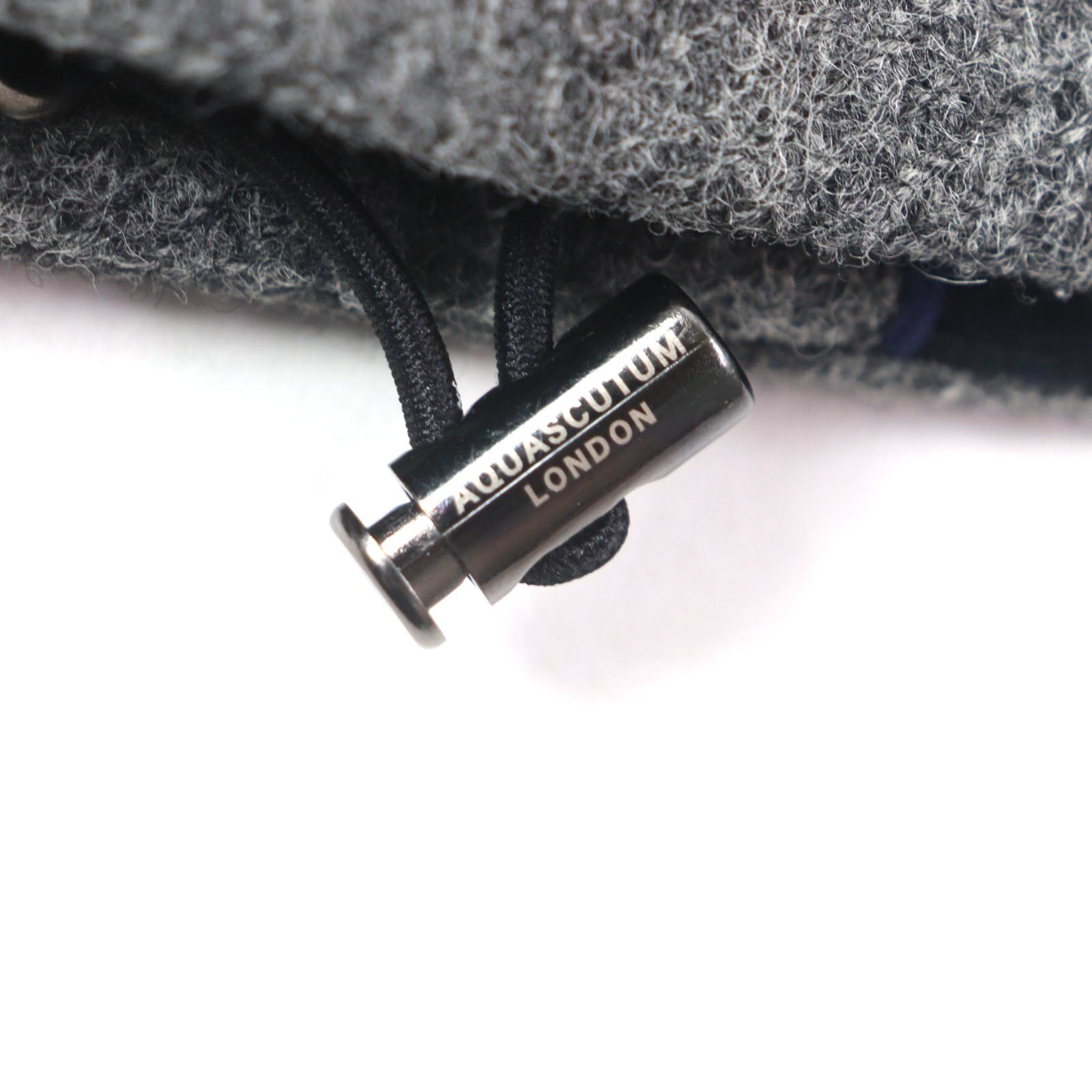 Aquascutum ウール 人工 レザー ダウン ジャケット