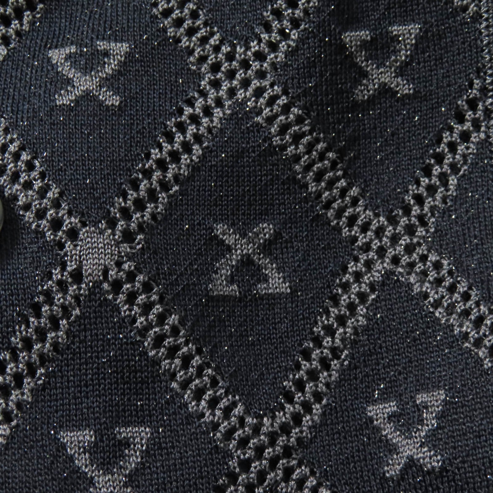 LEONARD FASHION ロゴ シルク レーヨン ニット ジャケット