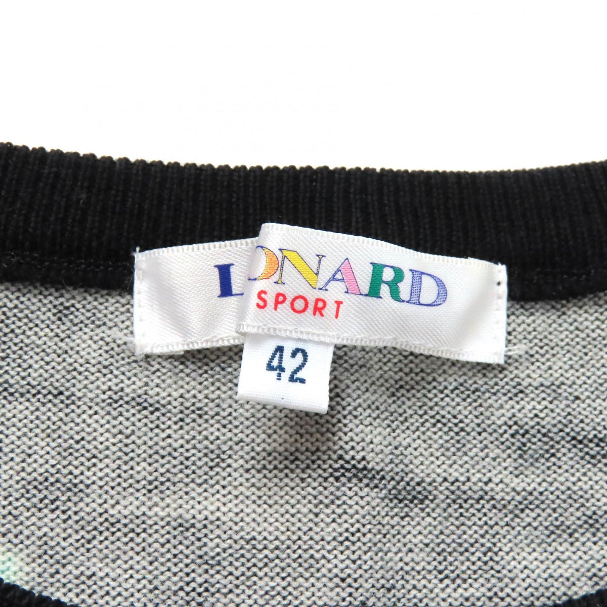 LEONARD SPORT フローラル プリント ウール ニット