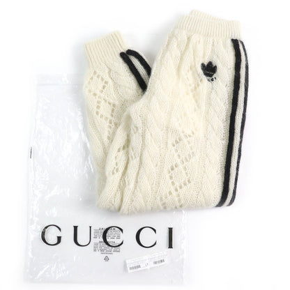 グッチ×アディダス モヘア ナイロン ニット パンツ