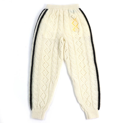 グッチ×アディダス モヘア ナイロン ニット パンツ