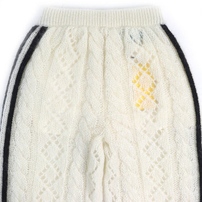 グッチ×アディダス モヘア ナイロン ニット パンツ