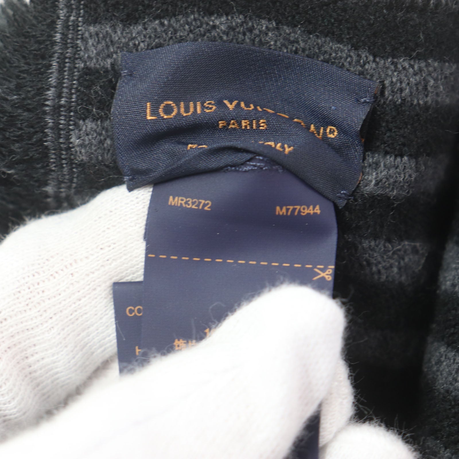 ルイヴィトン LV ハーモニー ウール ポリエステル スカーフ