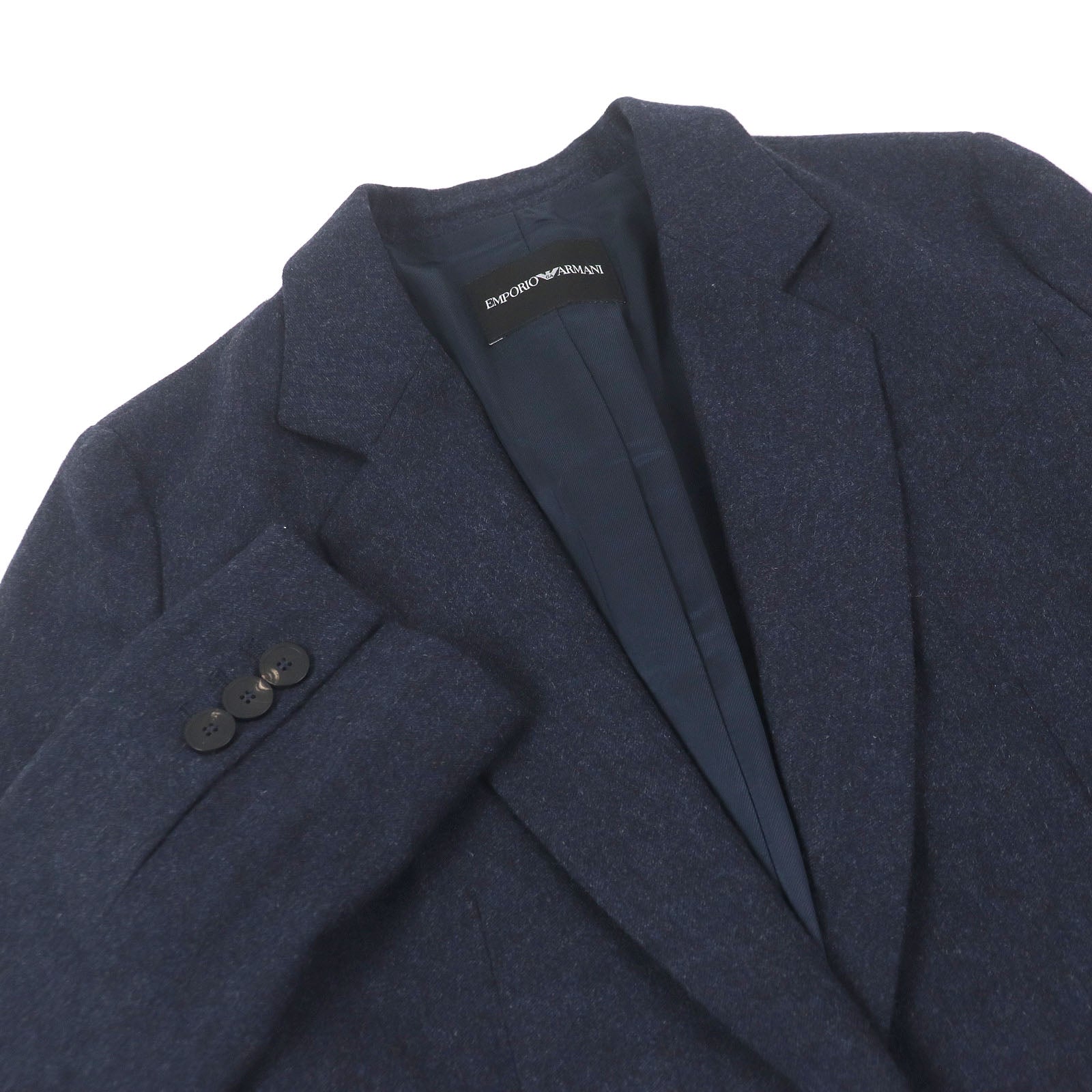 エンポリオ アルマーニ シングル ウール カシミヤ ジャケット