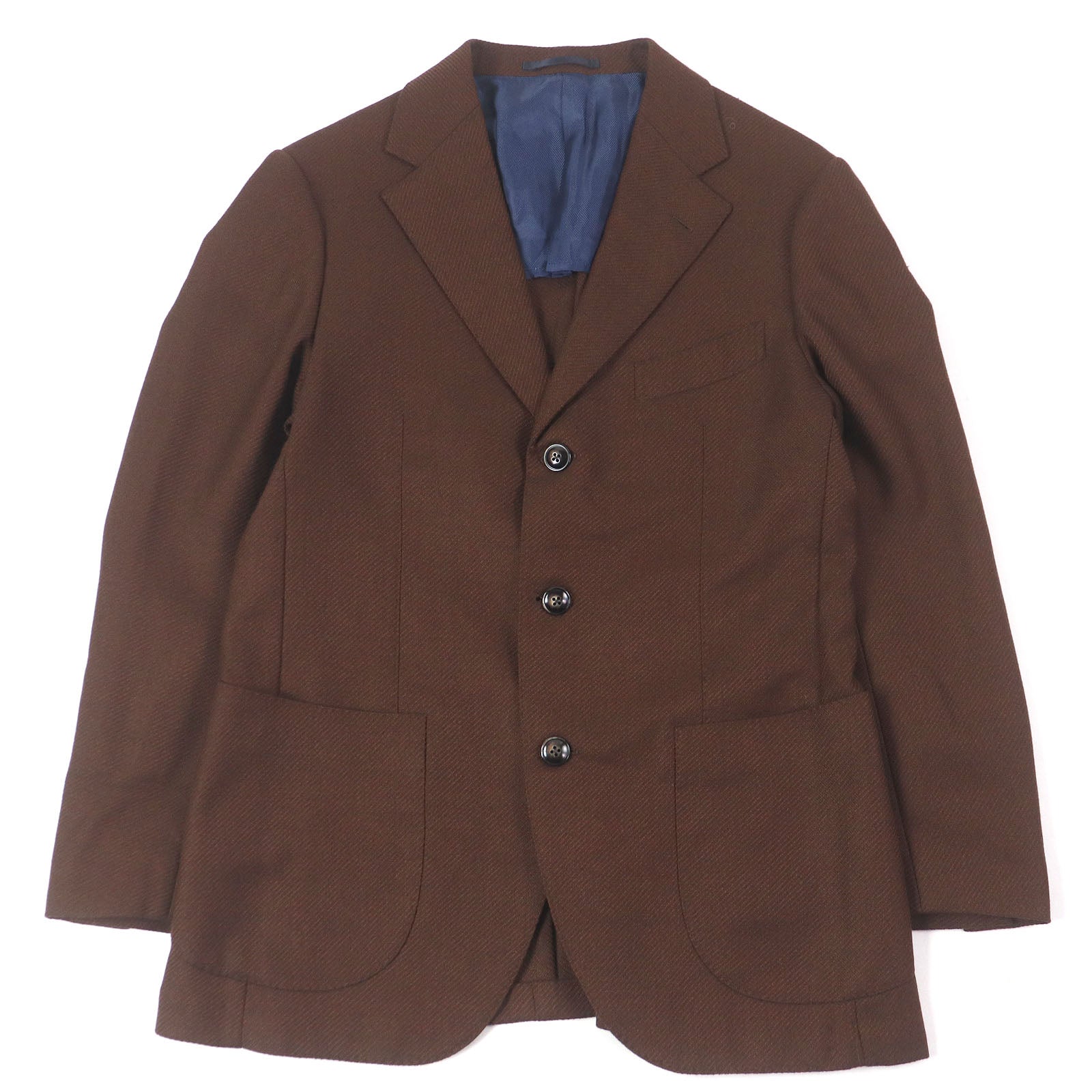 BARBA シングル アンコンストラクテッド ウール ジャケット