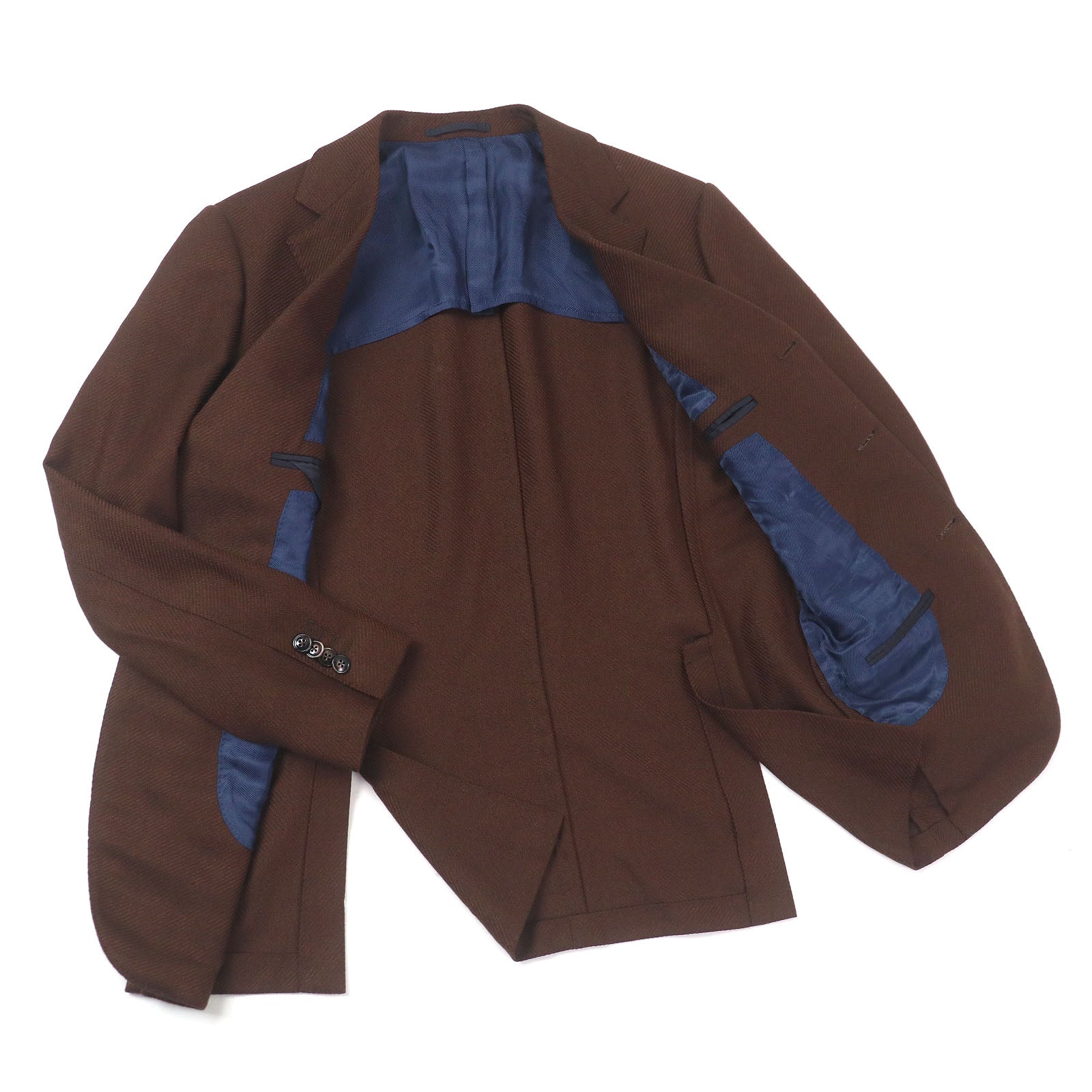 BARBA シングル アンコンストラクテッド ウール ジャケット