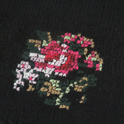 DAIRIKU フラワー刺繍 ボーダーニット セーター