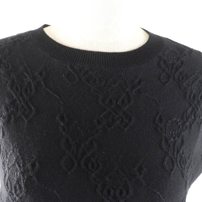 エルメス クルーネック カシミア シルク ワンピース